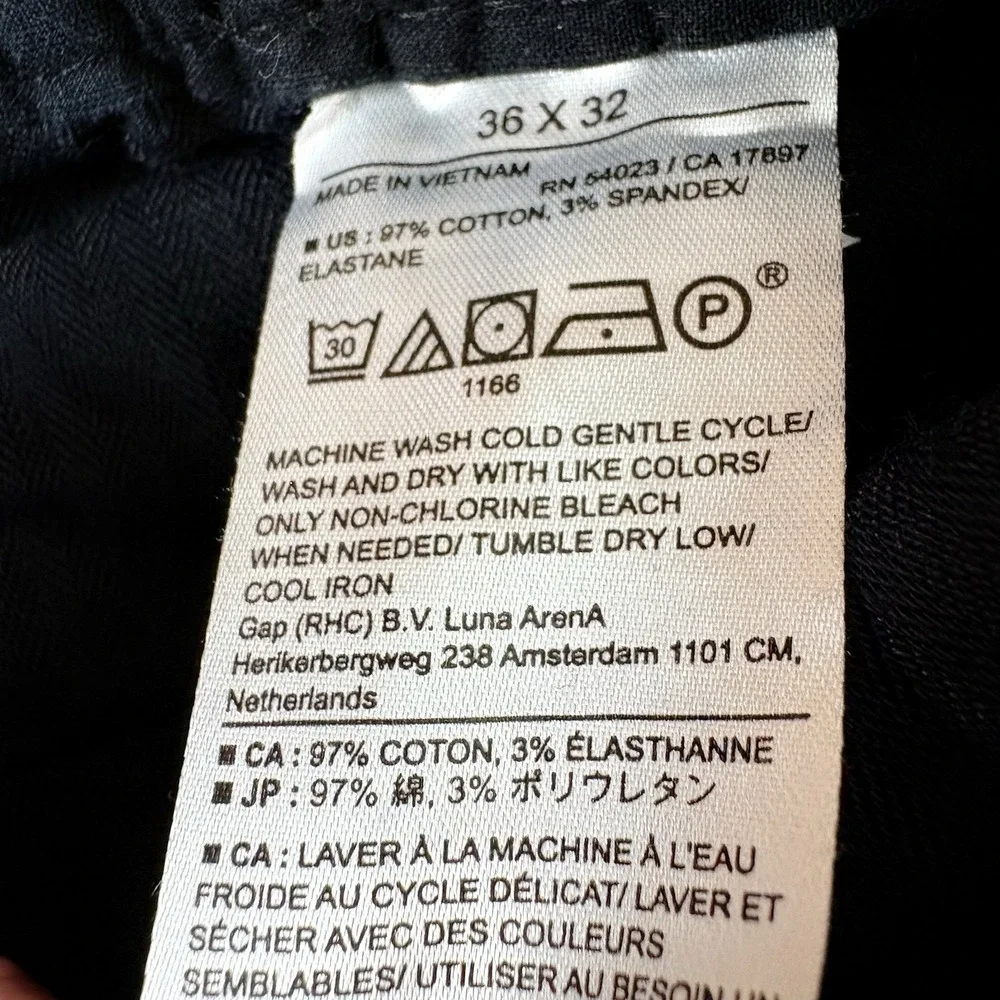 Banana‎ Republic Pants Men's 36x32 fits 36x28 Black Athletic Fit Textured Casual